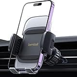 Lamicall Handyhalterung Auto, Handy Autohalterung - [2025 Federclip] Universal Lüftung Handyhalter Auto, 360 Grad Vent KFZ Halterung für iPhone 16/15/14/13/12 Pro Max Plus, Samsung 4-7 Zoll Smartphone
