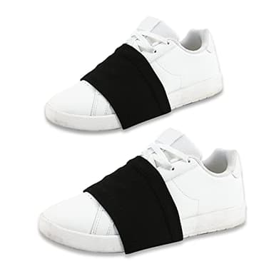 UKTYUAS Tanzsocken Tanzschuhüberzüge Tanzsocken für Tänzer Tanzsocken über Turnschuhen für Pivots und Turns auf Holzböden schützen die Knie (Schwarz)