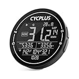 CYCPLUS Fahrradcomputer GPS Fahrradtacho Kabellos, IPX6 Wasserdicht Fahrrad Computer Drahtloser Radcomputer, ANT+ Bluetooth Kilometerzähler, kompatible mit Strava, Schwarz