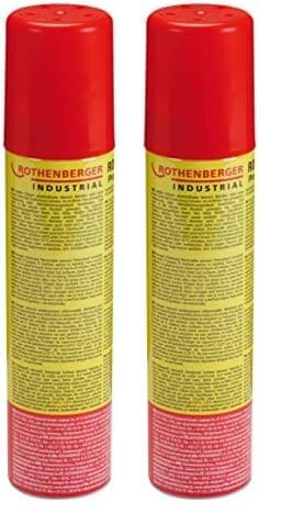 ROTHENBERGER Industrial 2x ROFILL Nachfüllgas 100 ml | Feuerzeuggas | Gaskartusche | Universalgas | hoher Reinheitsgrad | für Feuerzeuge Gasbrenner zum wieder befüllen inkl. 5 Adapter | 35840