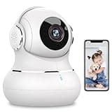 Little elf Überwachungskamera Innen, Litokam 2K Babyphone mit Kamera mit Bewegungserkennung, 360°WLAN Kamera überwachung innen mit 2-Wege-Audio, Nachtsicht, Hundekamera Haustierkamera mit app, Alexa