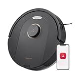 roborock Q5 Pro Saugroboter mit DuoRoller-Bürste, 5500Pa Saugkraft, 770mL Staubbehälter, 180mL Wassertank, Staubsauger Wischroboter PreciSense-LiDAR-Navigation Teppiche Tierhaare App/Alexa, Schwarz
