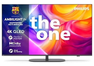 Philips Ambilight 'The One' 65PUS9000 4K QLED Smart TV - 65 Zoll Display mit P5 Perfect Picture Engine Ultra HD, Titan OS, Dolby Vision und Dolby Atmos Sound