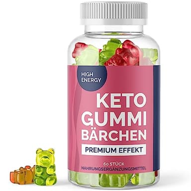 Keto Gummibärchen | für Jung & Alt | angenehmer Geschmack | Inhalt 60 Gummies