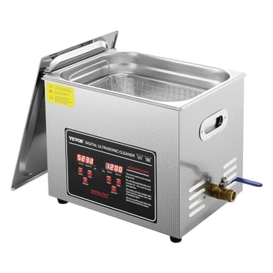 VEVOR Ultraschallreiniger Ultraschall Edelstahl-Reinigungsgerät 300 W, 10 L Ultraschallreinigungsgerät mit Digitaler Anzeige 0-30 Min, Reinigung Ultraschall für Schmuck, Brillen, Uhren usw.