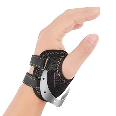 FORTEMOTUS Daumenbandage Daumensattelgelenk, Gewebe CMC Daumenorthese mit Ersatz-Klettbändern zur Schmerzlinderung Bei Arthrose Rhizarthrose Daumenbasis Gelenkinstabilität, Linke Hand, M