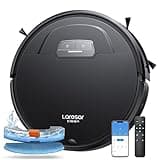 Laresar Clean Saugroboter mit Wischfunktion, 4500Pa Saugrobotert, 3 in 1 Staubsauger Roboter funktioniert mit Alexa, 180 Minuten Laufzeit, Ideal für Tierhaare, Teppich, Hartboden
