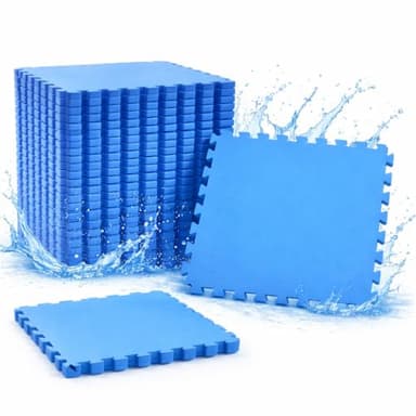 eyepower 8 Große Matten: 1,9m² Poolunterlage 50x50 Antirutschmatte Boden Poolmatte - Pool Unterlage Outdoor Matte Poolunterlage Matten - Platten für Pool Schutzmatte unter Pool Bodenmatte Pool Outdoor