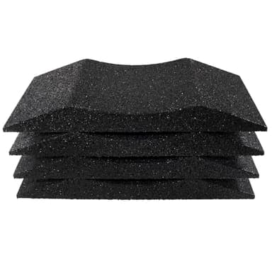 HASKYY 4X Reifenschuh-Set 600x400x64mm bis 385er Reifen Reifenbett Reifenschoner Reifenwiege aus Gummigranulat