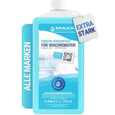 Maxxi Clean 750ml Bodenreiniger mit Frische-Duft geeignet für alle Wischroboter Universal Reiniger Konzentrat Wischflüssigkeit für Boden, Parkett, Fliesen Saugwischer-Reinigungsmittel