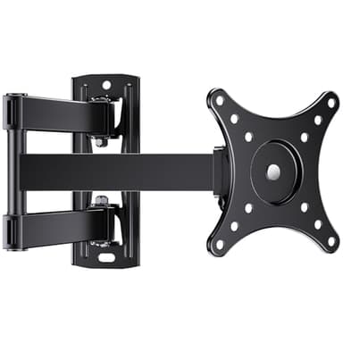 Perlegear TV Wandhalterung Schwenkbar Neigbar Drehbar Fernseher Wandhalterung für 10-30 Zoll Flach&Curved Fernseher Oder Monitor bis zu 20Kg VESA 100x100mm/75x75mm