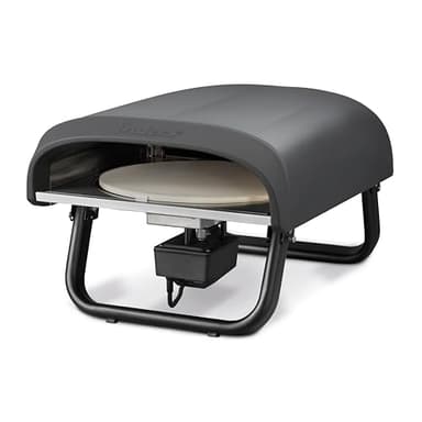 Enders® Pizzaofen PACO™ Rotate, Pizzastein rund, Thermometer, Pizza, Edelstahlbrenner, 4kW, Cordierit-Pizzastein 30,5cm, rotierend, stufenlos regulierbarer Edelstahlbrenner #31316