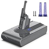 6500mAh V8 Akku, Morpilot Ersatzakku für Dyson V8 Absolute/V8 Animal/V8 Motorhead /V8 Fluffy mit 2 Filtern