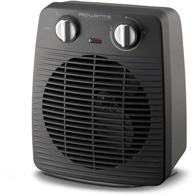 Rowenta SO2210 Compact Power Heizlüfter | 2 Leistungsstufen | Elektro-Heizung | Innenraum | für 20 m² Räume | Schwarz