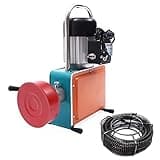 Elektrische Rohrreinigungsmaschine, 220V 1000W Rohrreiniger 400r/min Profi Rohrreinigungsgerät mit 30M Reinigungslänge und 12m Feder für Ø20-150mm Rohrleitungen