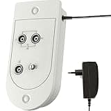 TronicXL Zweigeräteverstärker Kabelfernseh Verstärker 25dB Splitter Weiche mit Verstärkung zb kompatibel mit Unitymedia Vodafone Kabel Deutschland Kabel-BW PYUR TeleColumbus Kabelfernsehen 2-Fach