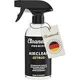 Cleaneed Airclean Zitrus – Made in Germany – Rauchgeruch Entferner, Neuwagenduft - Neutralisiert unangenehme Düfte, angenehmer Zitrusduft, lange Haltbarkeit
