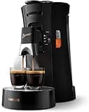 Philips Senseo Select, Kaffeepadmaschine - Kaffeestärkewahl Plus, Memo-Funktion, Aus Recyceltem Plastik, 0.9 Liter, Schwarz (CSA240/60)