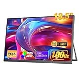 Missun 18,5-Zoll mobiler Monitor [100% sRGB, 100 Hz, FHD 1920x1080, HDR FreeSync, VESA-kompatibel, USB Type-C/Mini-HDMI] kompatibel mit PS5/Switch/PC/Xbox, Ideal für Gaming Homeoffice mobiles Arbeiten