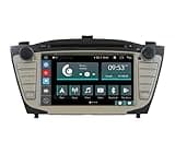 Jf Sound car Audio System Autoradio für Hyundai IX35 mit GPS,Kamera,Verstärker kleinem LCD als Standard Android Bluetooth WiFi USB DAB+ Touchscreen 7" 8core Carplay AndroidAuto,Schwarz,JF-137H5-X9C-1