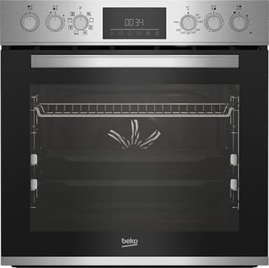 Beko BBUM12328X Einbauherdset AeroPerfect Glaskeramik-Kochfeld 8 Heizarten SteamShine-Reinigungsfunktion Edelstahl