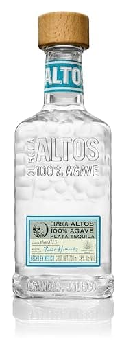 Olmeca Altos Plata Tequila, silberner Tequila mit fruchtig-süßen Aromen von Agave, würzig-fruchtiges Bouquet, ideal für gemütliche Abende – 1 x 0,7 l