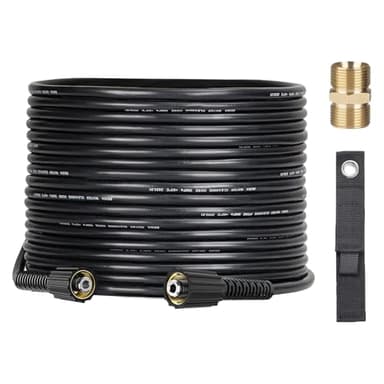 OHAYORI 10M Hochdruckreiniger Schlauch, M22 x 14mm Verlängerungsschlauch, 240Bar Professionell Hochdruck-Ersatzschlauch Kompatibel mit Kärcher HD HDS Kranzle mit M22 x 1,5 Gewinde Verlängerungsstecker