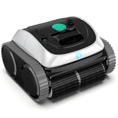 (Upgrade) WYBOT C1-01 Poolroboter für Einbau- Überbaupools, Akku: 150 Min, Laufzeit. 4-in-1 Poolroboter Akku Wand und Boden Reinigung bis 150m², Smart Navigation & App-Weiß&Hellgrün