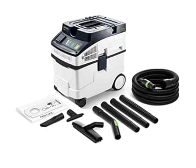 Festool Absaugmobil CT 25 E-Set CLEANTEC (mit Hauptfilter, Saugschlauch, SELFCLEAN Filtersack, Fugendüse, Polsterdüse, Handrohr gebogen, Verlängerungsrohre, Bodendüse)