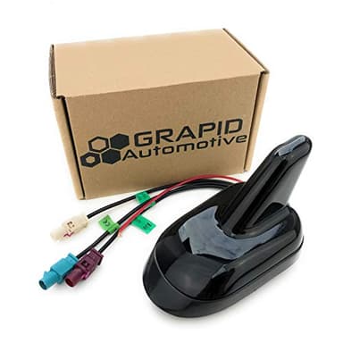GRAPID Automotive® - Dachantenne (FM/AM, GPS, GSM) - Hai Form - Shark Fin Antenne - Haifischantenne