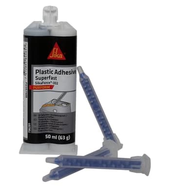 Sika - SikaForce-302, 2k kleber für z.B. Kunststoff, 50ml, schwarz