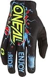 O'NEAL | Fahrrad- & Motocross-Handschuhe | Kinder | MX MTB DH FR Downhill Freeride | Langlebige, Flexible Materialien, belüftete Handoberseite | Matrix Youth Glove Villain | Schwarz | Größe L