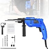 850W Schlagbohrmaschine 2 in 1 Bohrhammer & Impact Mehrzweck Bohrmaschine, Variable Drehzahl Bohrer mit Schlagbohrkronen, 13mm Bohrfutter, 3000RPM Bohrkronen SDS Plus Bohrfutter Schlaghammer Drill