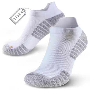 HUEGLO 3Paar Plantarfasziitis Socken Kompressionssocken Damen Herren Sport Unterstützen Wandersocken kompressionssocken Laufsocken Sportsocken Rutschfeste Anti Schweiß Socken 38-42