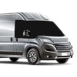 LCAUTFR Auto Windschutzscheib für FIAT Ducato Sonnenschutz Abdeckung für Wohnmobil Wrap Cover 600D Oxford Frontscheibenabdeckung Wrap Cover Anti Frost Ice Wasserdicht