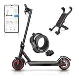 8,5 Zoll Faltbarer Elektroroller aus Aluminiumlegierung, APP-Verbindung, inklusive Sperrfunktion, 30 km Reichweite, Batterie 387 Wh, maximale Belastung 120 kg (ABE) grau