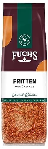 Fuchs Gewürze - Fritten Gewürzsalz im recyclebaren Nachfüllbeutel, Salz zum Würzen von Pommes Frites, Kartoffel-Ecken, Bratkartoffeln - 80 g