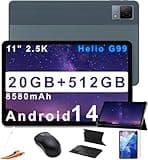 DOOGEE T40 Android 14 Tablet 11 Zoll Mit Tastatur, 2.5K Display, 20GB RAM+512GB ROM/2TB, Helio G99 Octa-Core, Dual 4G SIM, 16MP+8MP, 8580mAh, GPS, Face ID, Mit Stift