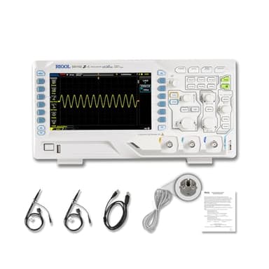 RIGOL Oszilloskop,DS1102Z-E Labor-Oszilloskop,100MHz, 2 Analogkanäle+EXT, 7-Zoll TFT-Display,Unterstützt Wellenformaufzeichnung und -wiedergabe.,Für Entwicklung,Reparatur und Laborschulungen