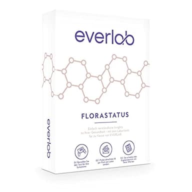 EVERLAB Florastatus Darmflora Test – Umfangreiche Untersuchung deiner aeroben & anaeroben Darmbakterien – Stuhltest – Selbsttest für Zuhause