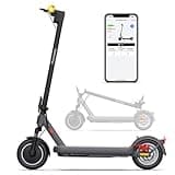 E Scooter mit Straßenzulassung, Vierfache Stoßdämpfung, 10 Zoll, Max 40km Reichweite 20km/h, Elektro Scooter bis 120kg, Blinker, APP-Verbindung, Duales Bremssystem E Roller für Erwachsene Faltbarer