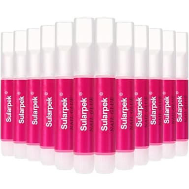 Sularpek 12 Stück Nagelkleber, Extra Stark für Kunstnägel und Nagelverlängerung
