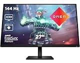 HP OMEN 27k Gaming Monitor - 27" Bildschirm, 4K Display, 144Hz, AMD FreeSync Premium, 1 ms Reaktionszeit, HDMI 2.1, HDMI 2.0, Display Port 1.4, 2x USB-A, USB-B, USB-C, Audioausgang, RGB Licht, schwarz
