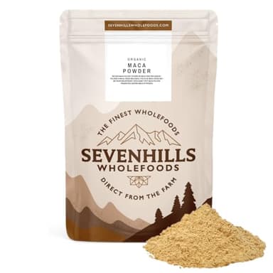 Sevenhills Wholefoods Roh Maca Pulver Bio 1kg aus Peru | Gelb, Rot und Schwarz | Unterstützt Energie und Ausdauer | Vegan