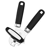 Tekenewbse Dosenöffner Manuell, 3 in 1 Edelstahl Deckelöffner Testsieger, Kapselheber Senioren Gastronomie Camping, Glasöffner Büchsenöffner, Ergonomischer Drehknopf für Ältlich mit Arthritis