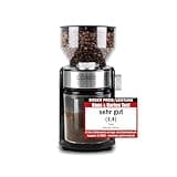 CASO Barista Crema - Elektrische Design- Kaffeemühle,Testsieger Haus & Garten Test, Mahlgrad von fein bis grob, Scheibenmahlwerk, leistungsstarke 150 Watt