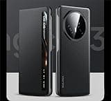 Hülle für Magic V3 Ständer Klapphüllen View Window + Wireless Charge,Carbon Fibre Magnetic Flip Folio Handyhülle für Honor Magic V3(4)
