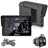 CARPURIDE W502BS Pro für BMW-Motorrad, CarPlay & Android Auto, Dual-Bluetooth, 5 Zoll Wasserdichter GPS-Navigations Bildschirm, Datenablesung, Native Wonder, TPMS, Lichtsensor, Musikfreigabe