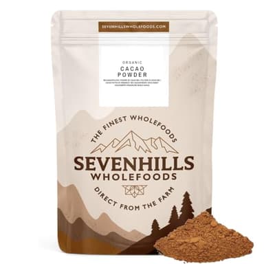 Sevenhills Wholefoods Bio Kakaopulver 1.8kg, Rein und Natürlich, aus Premium Roh Kakaobohnen, nicht alkalisiert/ungesalzen