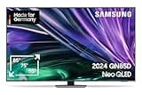 Samsung Neo QLED 4K QN85D Fernseher 85 Zoll, Samsung TV mit Neural Quantum 4K AI Gen2 Prozessor, Quantum-Matrix-Technologie, AI 4K Upscaling, Smart TV, KI TV, GQ85QN85DBTXZG, Deutsches Modell [2024]